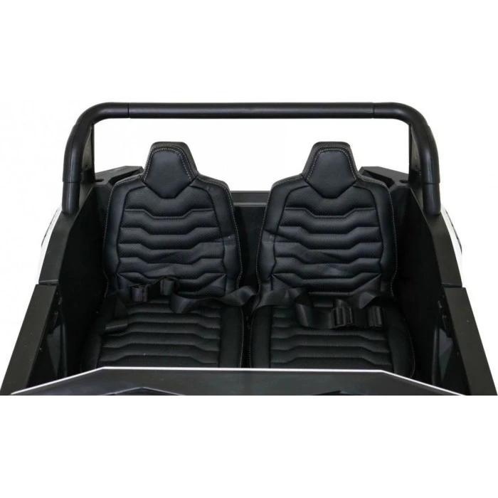 Детская аккумуляторная машинка Багги Strong Racing ATV для 2 детей Белая