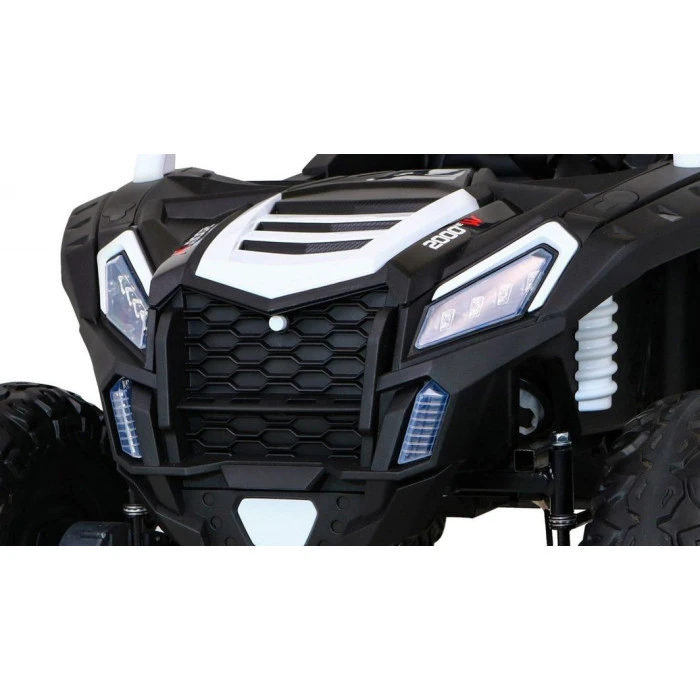 Детская аккумуляторная машинка Багги Strong Racing ATV для 2 детей Белая