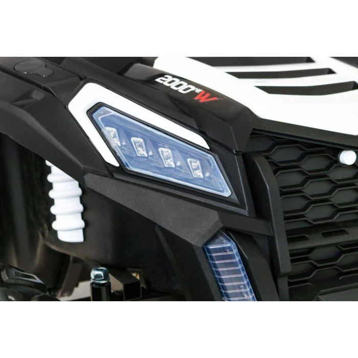 Детская аккумуляторная машинка Багги Strong Racing ATV для 2 детей Белая