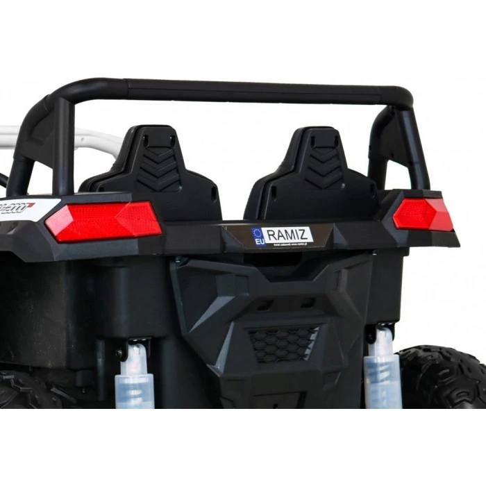 Детская аккумуляторная машинка Багги Strong Racing ATV для 2 детей Белая