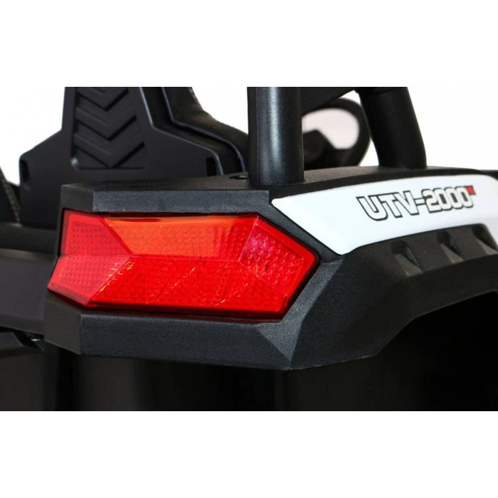 Детская аккумуляторная машинка Багги Strong Racing ATV для 2 детей Белая