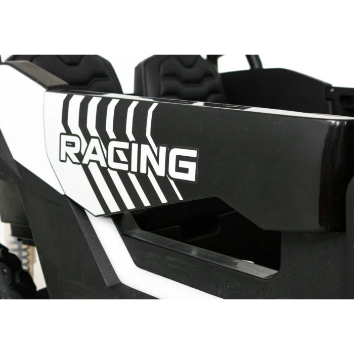 Детская аккумуляторная машинка Багги Strong Racing ATV для 2 детей Белая