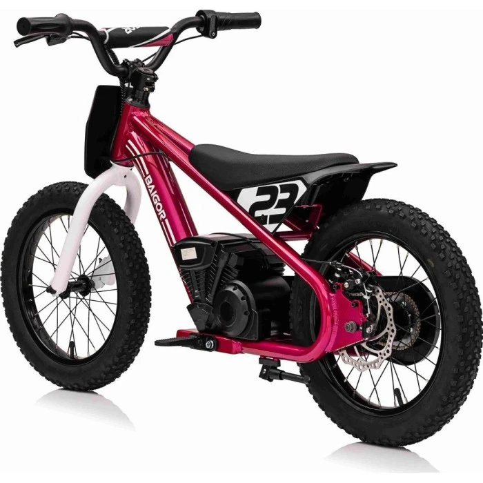 Дитячий акумуляторний мотоцикл BAIGOR 23 PRO Рожевий