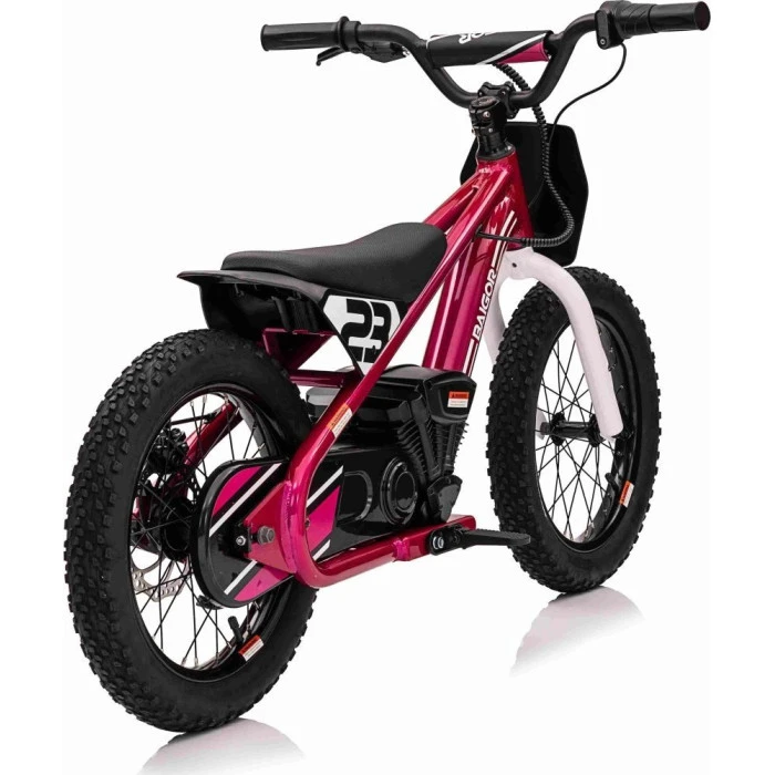 Дитячий акумуляторний мотоцикл BAIGOR 23 PRO Рожевий
