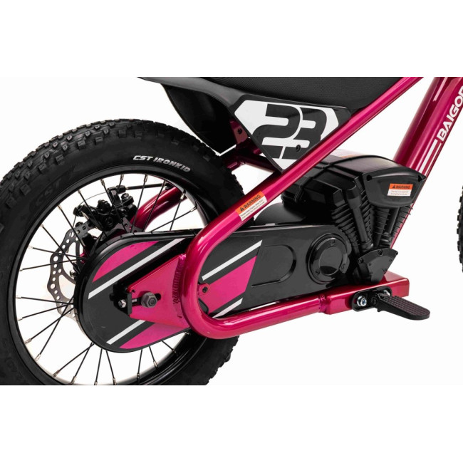 Дитячий акумуляторний мотоцикл BAIGOR 23 PRO Рожевий