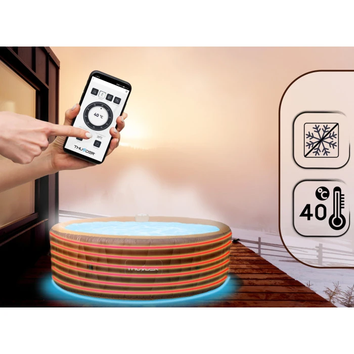 Джакузи-SPA надувное Thunder MOCHA 6-местное