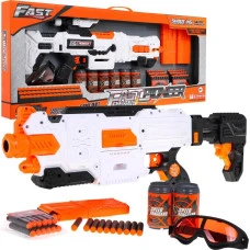 Велика дитяча рушниця 8+ аксесуарів + 48 м'яких куль Fast Pioneer Toy Gun