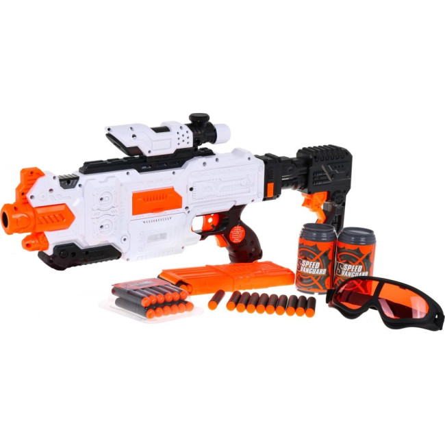 Большое детское ружье 8+ аксессуаров + 48 мягких шаров Fast Pioneer Toy Gun
