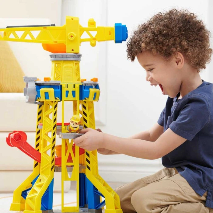 Машинки детские Spin Master Кремез и команда: Подъемный кран-башня Бухты строителей "Щенячий патруль"