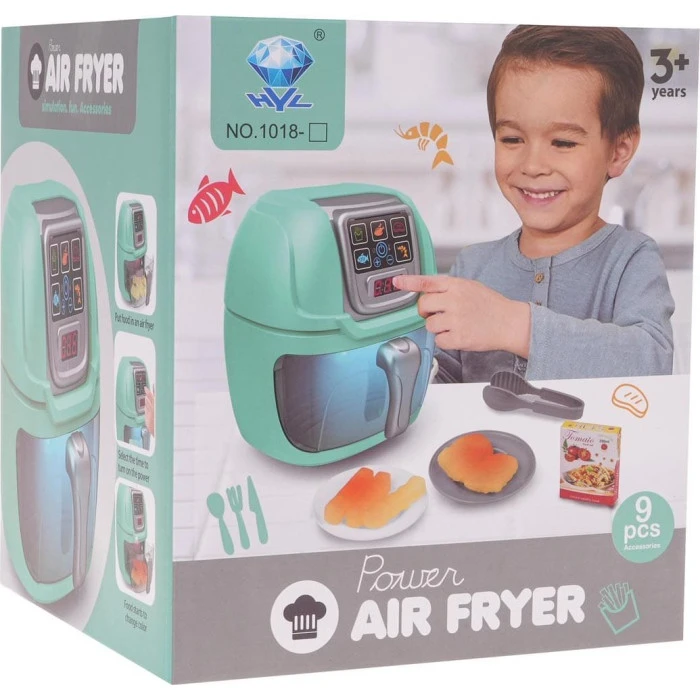 Детская игрушечная фритюрница с функцией освещения + аксессуары ZDZ.1018