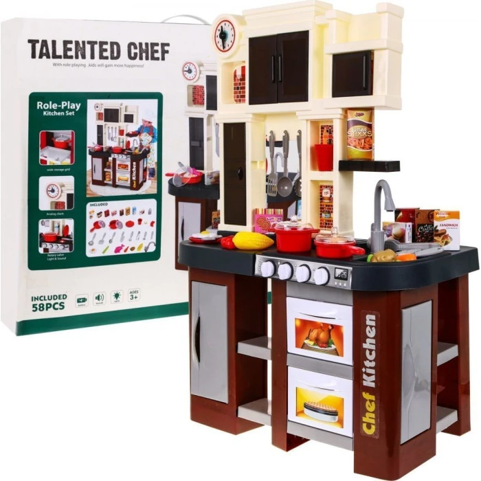 Кухня детская интерактивная RK Toys Talented Chef + аксессуары 58 эл.