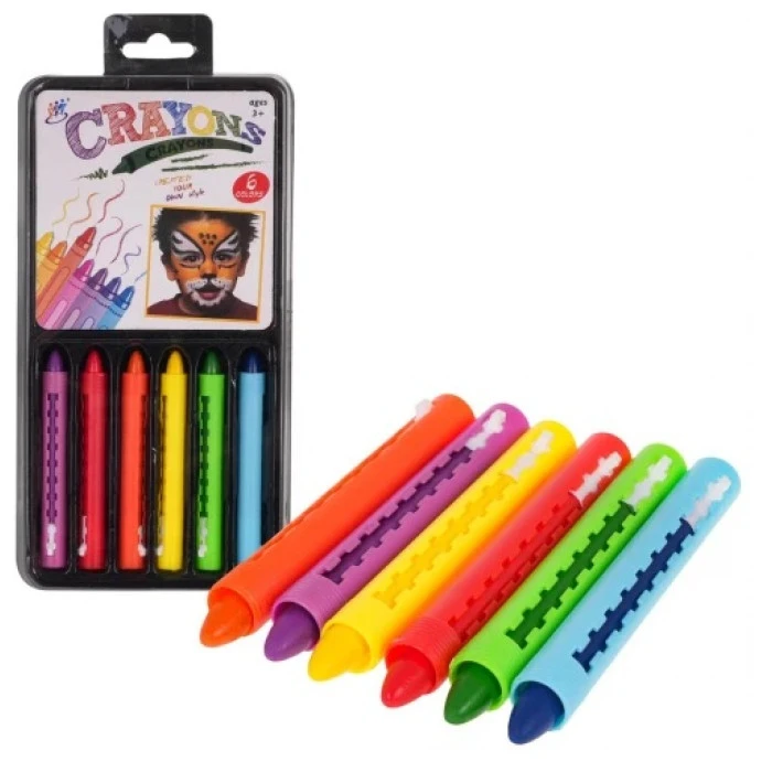 Дитячий набір для малювання олівцями для обличчя 6 кольорів Ramiz ZDZ.216-4A