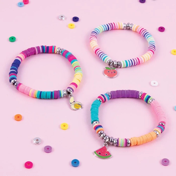 Набор для создания браслетов Make it Real С бусинами Хейши и футляром для хранения Сочные цвета