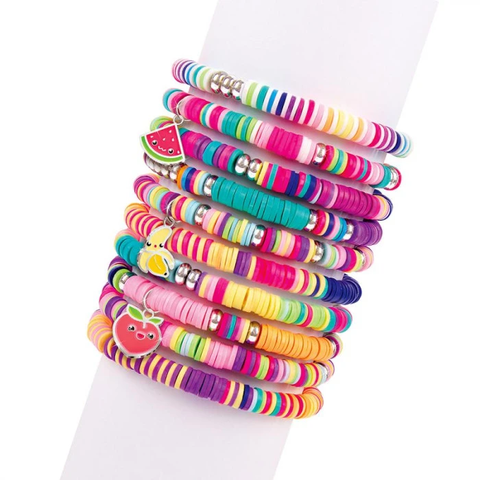 Набор для создания браслетов Make it Real С бусинами Хейши и футляром для хранения Сочные цвета