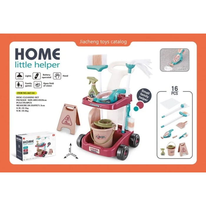 Детский набор для уборки из 14 предметов 3+ ZDZ.667-54