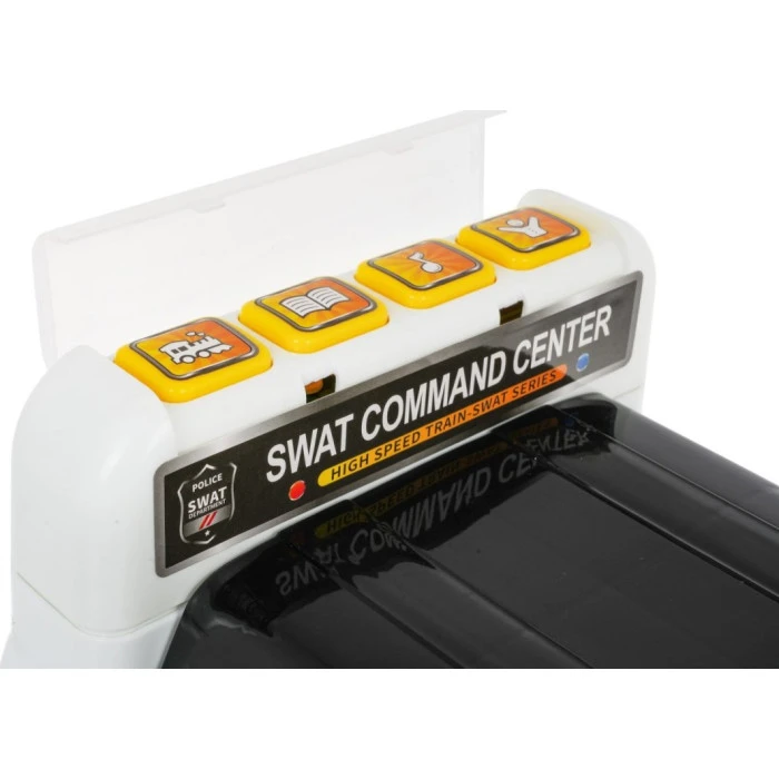 Дитячий інтерактивний поліцейський толокар Ride-On 2in1 Police Black and White 3+