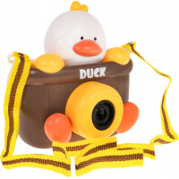 Машинка для мыльных пузырей в форме камеры с уткой для детей 3+ ZDZ.906DY