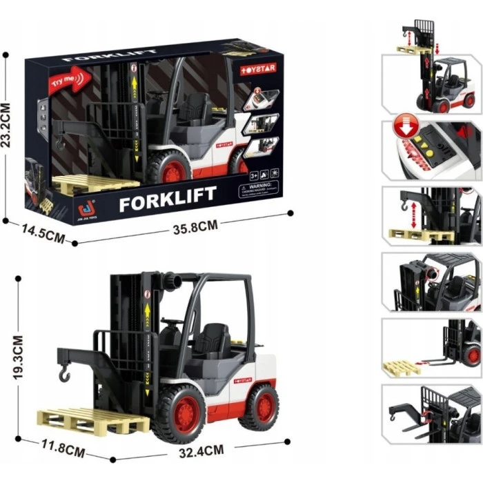 Детский интерактивный погрузчик с электроприводом 3+