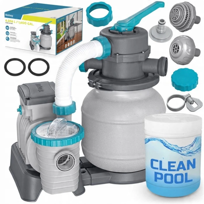 Насос с песчаным фильтром Bestway 58497 6056 л/ч и мультифункциональные таблетки