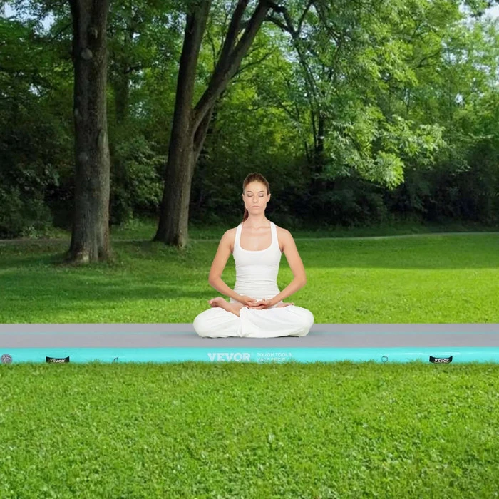 Килимок надувний VEVOR, біло-голубий