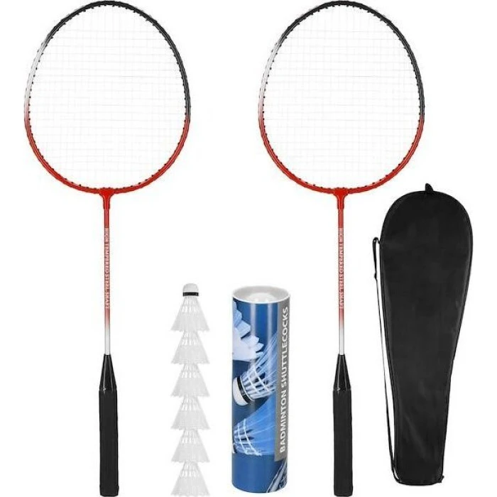 Ракетки для бадминтона Springos UNIWERSALNY KG0008, черно-красный.