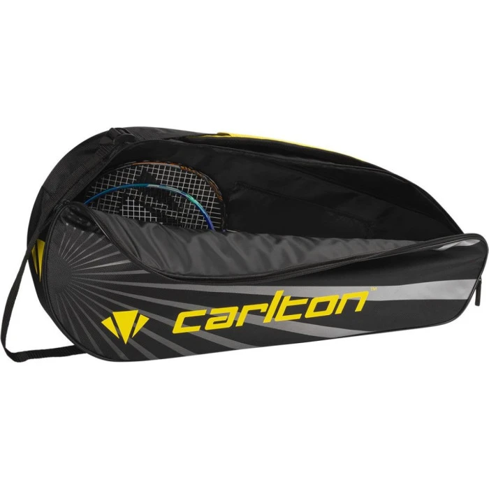 Сумка для бадминтонных ракеток Carlton Team 1 Comp, черно-желтая.