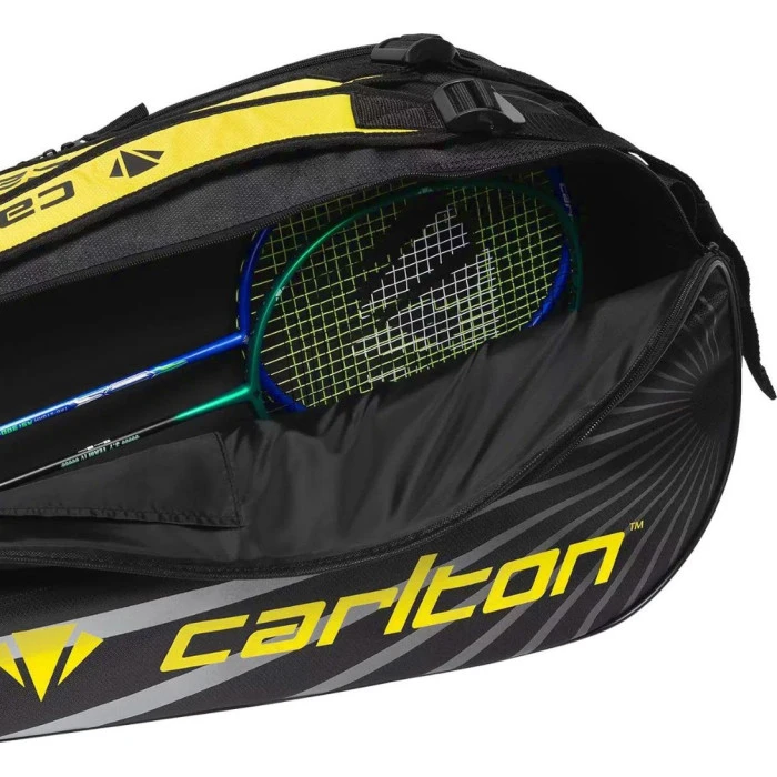 Сумка для бадминтонных ракеток Carlton Team 1 Comp, черно-желтая.