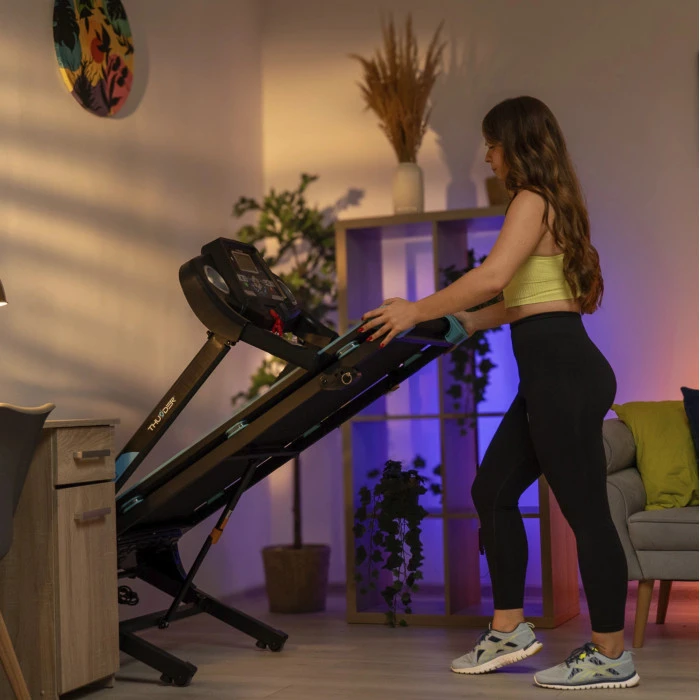 Беговая электрическая дорожка THUNDER ICON-BLUE