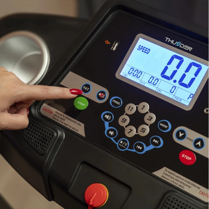 Беговая электрическая дорожка THUNDER ICON-BLUE