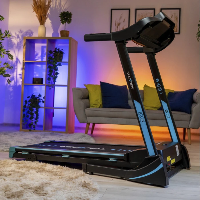 Беговая электрическая дорожка THUNDER ICON-BLUE