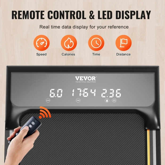 Беговая дорожка электрическая VEVOR С7, черная