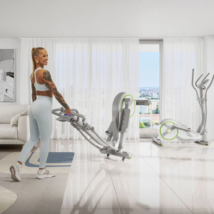 Орбитрек электромагнитный Zipro Wave бело-серый