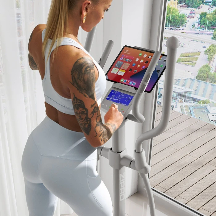 Орбитрек электромагнитный Zipro Wave бело-серый