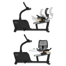 Велотренажер горизонтальний електричний inSPORTline Velocer RMB чорний