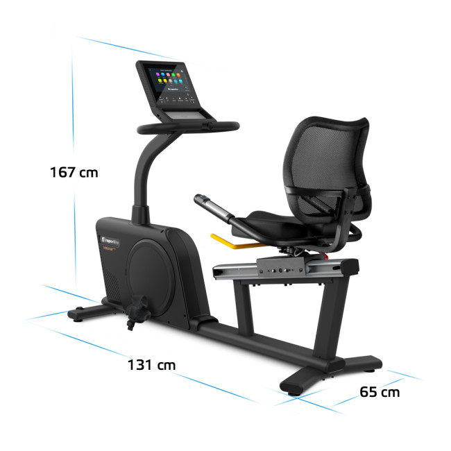 Велотренажер горизонтальный электрический inSPORTline Velocer RMB черный