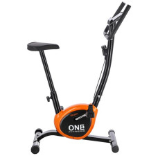 Велотренажер механический RW3011 ONE FITNESS - черно-оранжевый.