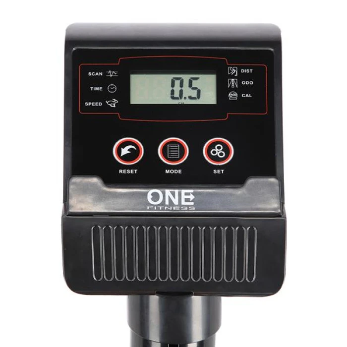 Велотренажер механический RW3011 ONE FITNESS - черно-оранжевый.