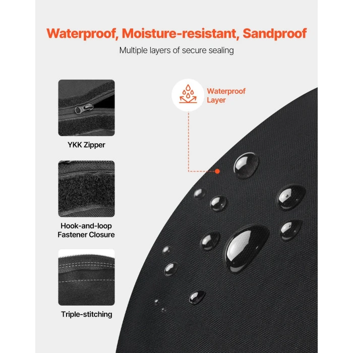Тренировочная сумка VEVOR 45 кг, черная