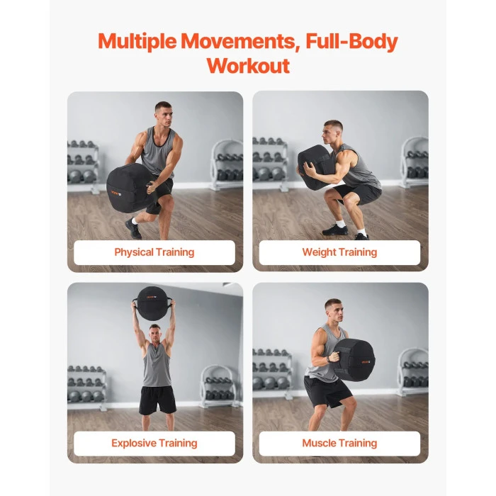 Тренировочная сумка VEVOR 45 кг, черная