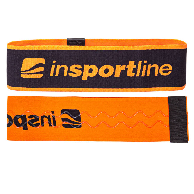 Лента-эспандер для упражнений inSPORTline Hiplop L черно-оранжевая