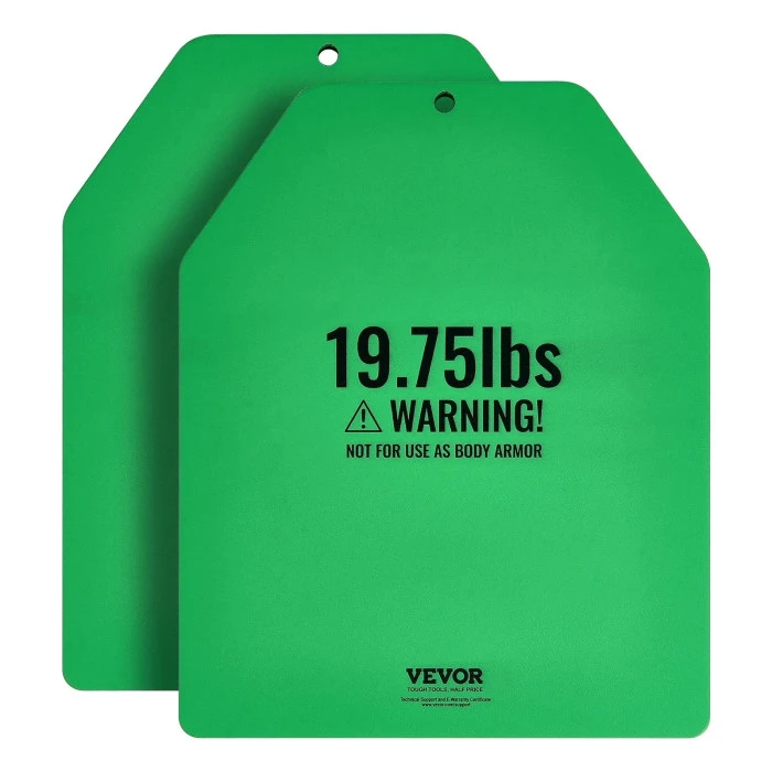 Плиты для весового жилета VEVOR 8,9 кг, зеленые.