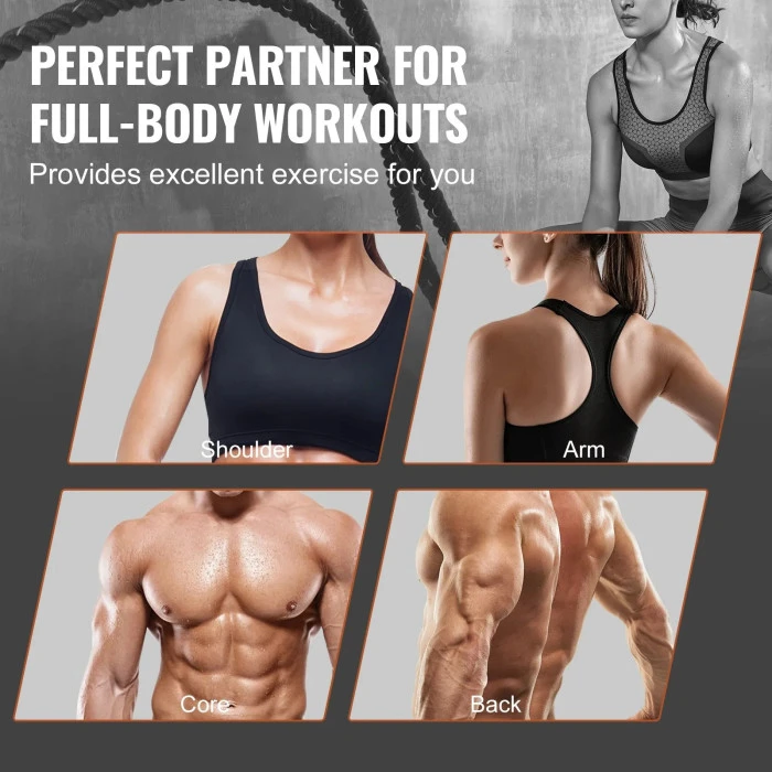 Канат тренировочный VEVOR 38 мм – 9,1 м.