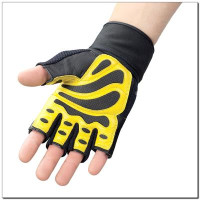Мужские фитнес-рукавицы RST01 HMS – черно-желтые/размер М