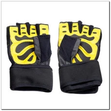 Фітнес-рукавиці чоловічі RST01 HMS – чорно-жовті/розмір М