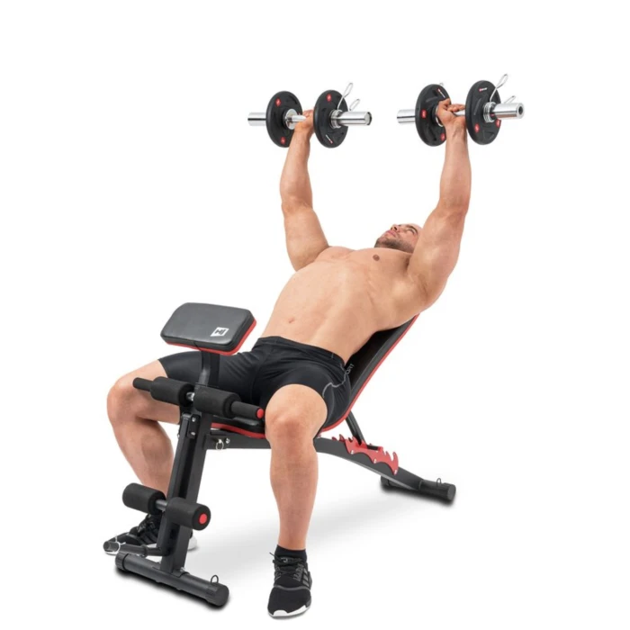 Скамья многофункциональная Hop-Sport HS-1035 с приставкой Скотта