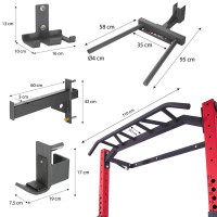 Настінний набір для дому HMS KLT22 червоний