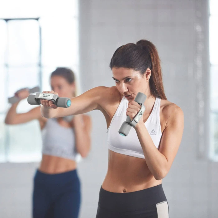 Гантели с ручками REEBOK RAWT-11061BL, 2 х 1 кг