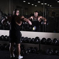 Гантель прорезиненная HMS HG PRO, 60 кг