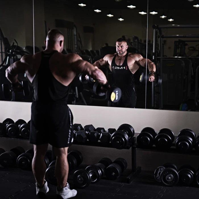 Гантель прорезиненная HMS HG PRO, 60 кг