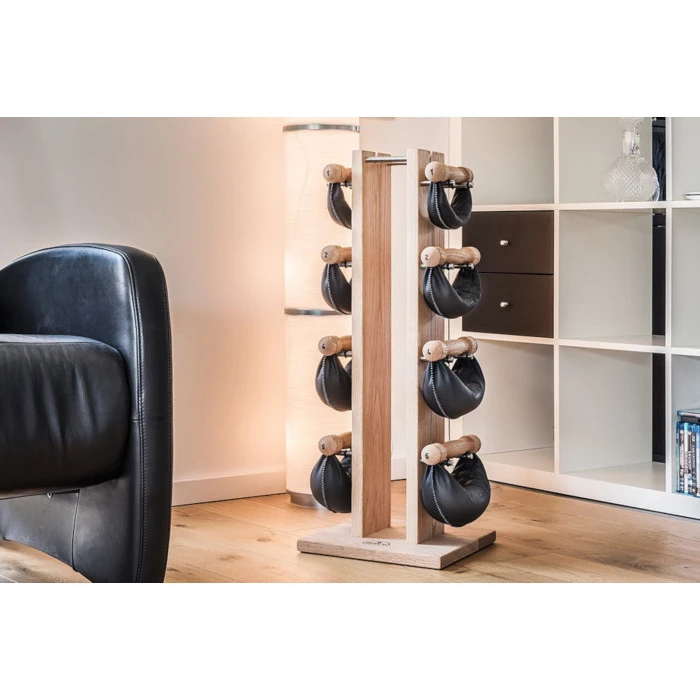 Гантели с подставкой NOHrD SwingBel Tower 2-8 Kg Set Club Ash Leather